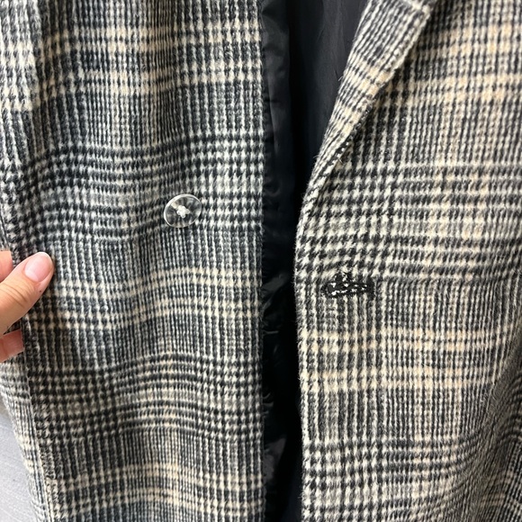 A New Day Grey Plaid Over Coat Size XXL - Picture 5 of 8